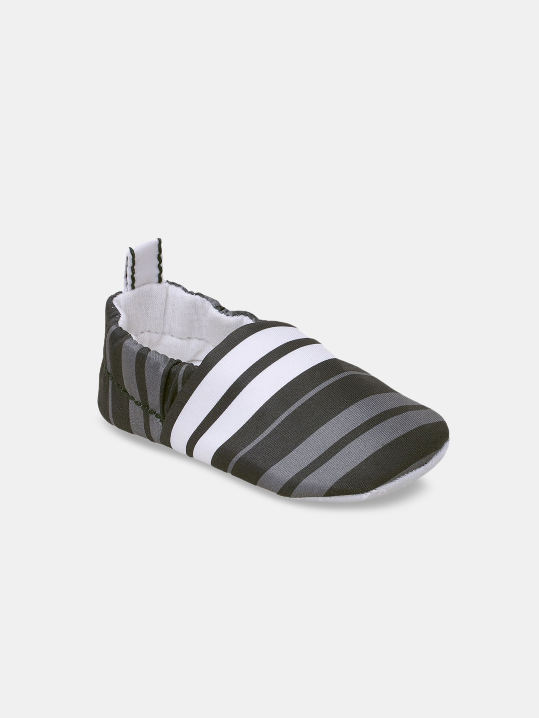 

Hopscotch Unisex Kids Grey Striped Booties