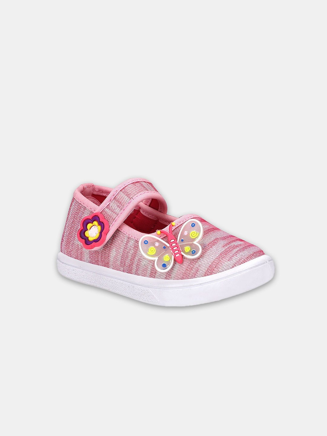 

Hopscotch Girls Pink Printed Ballerinas Flats