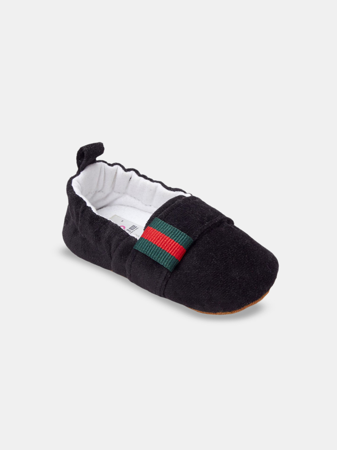 

Hopscotch Infant Boys Black Cotton Booties