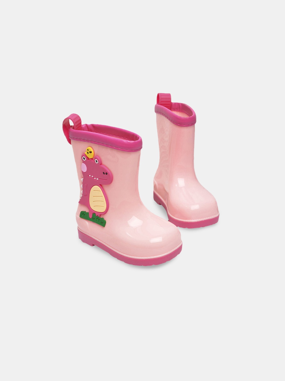 

Hopscotch Girls Pink Printed Rain Boots