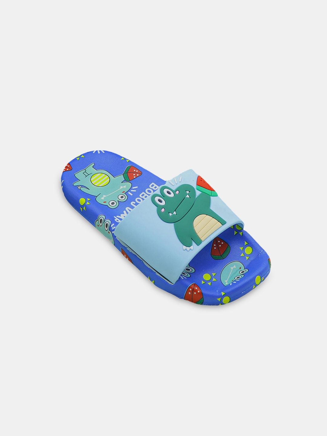 

Hopscotch Boys Blue & Green Printed Sliders