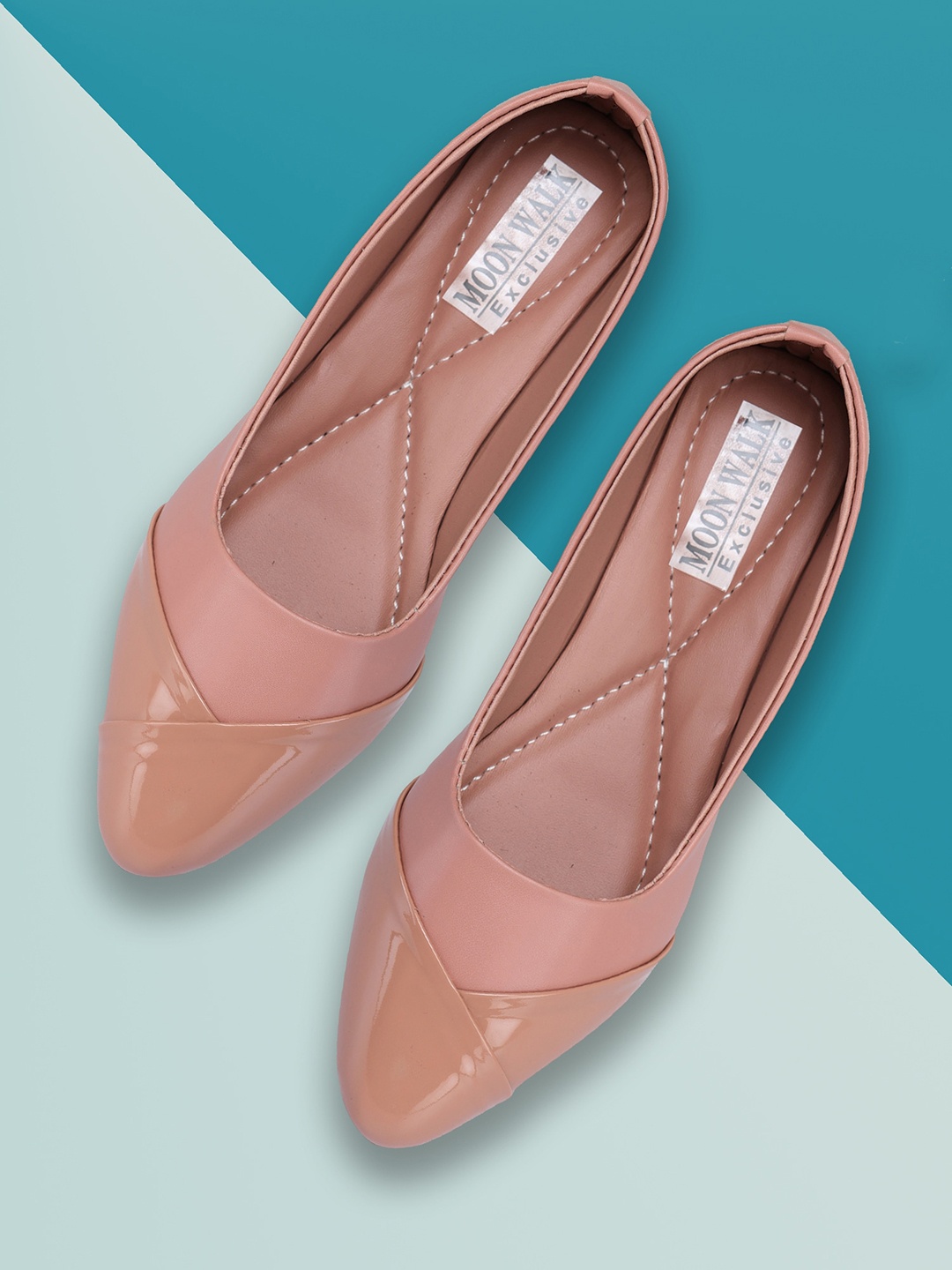 

Moonwalk Women Pink Solid Synthetic Ballerinas Flats