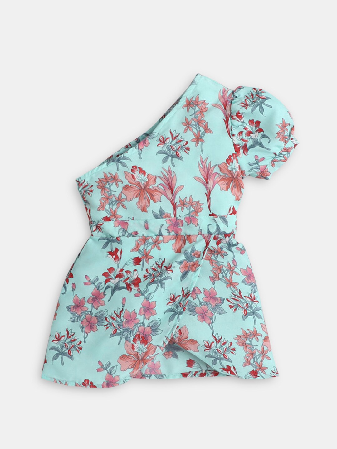 

Hopscotch Green Floral Off-Shoulder Maxi Maxi Dress