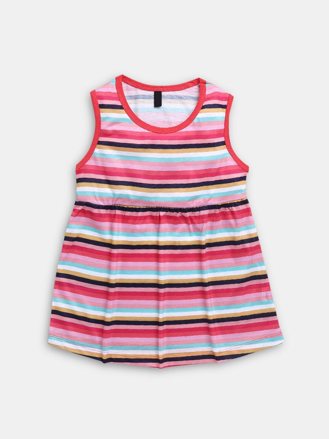 

Hopscotch Multicoloured Striped A-Line Dress, Multi