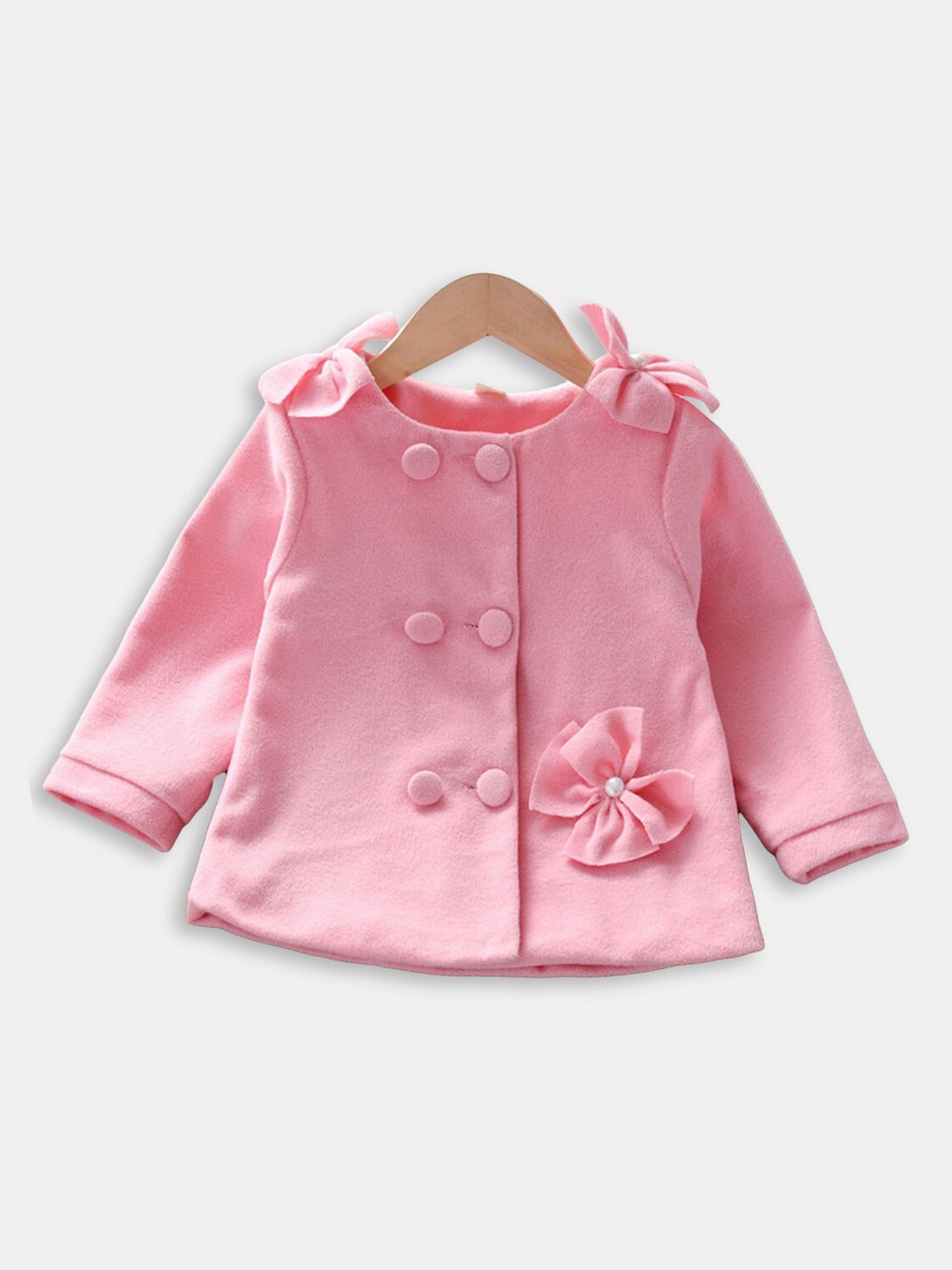 

Hopscotch Girls Pink Open Front Jacket
