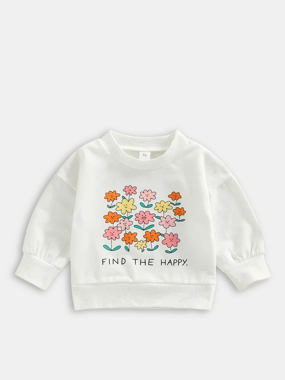 

Hopscotch Girls White Printed Sweatshirt