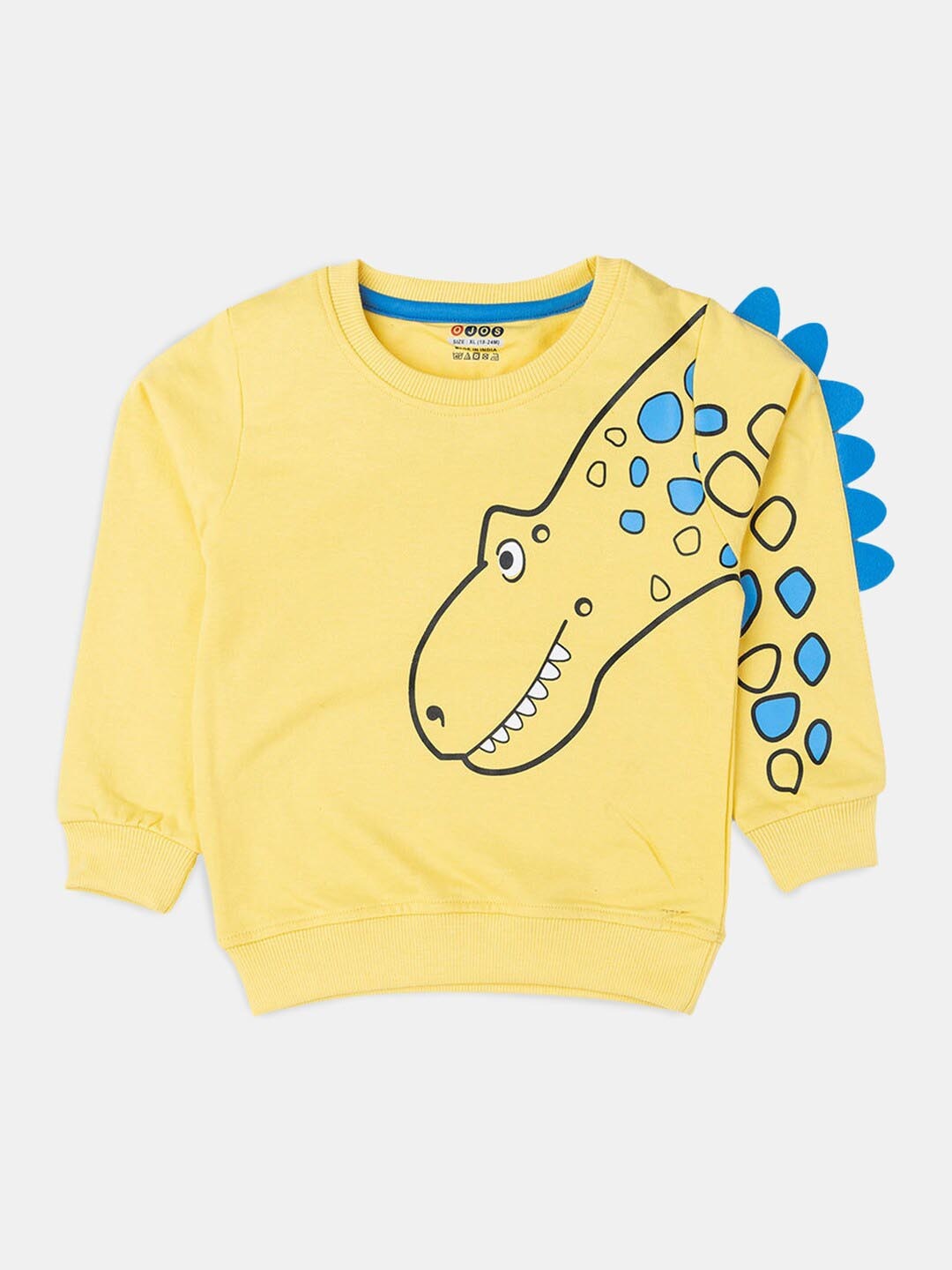 

Hopscotch Boys Yellow Graphic Printed Sweatshirt