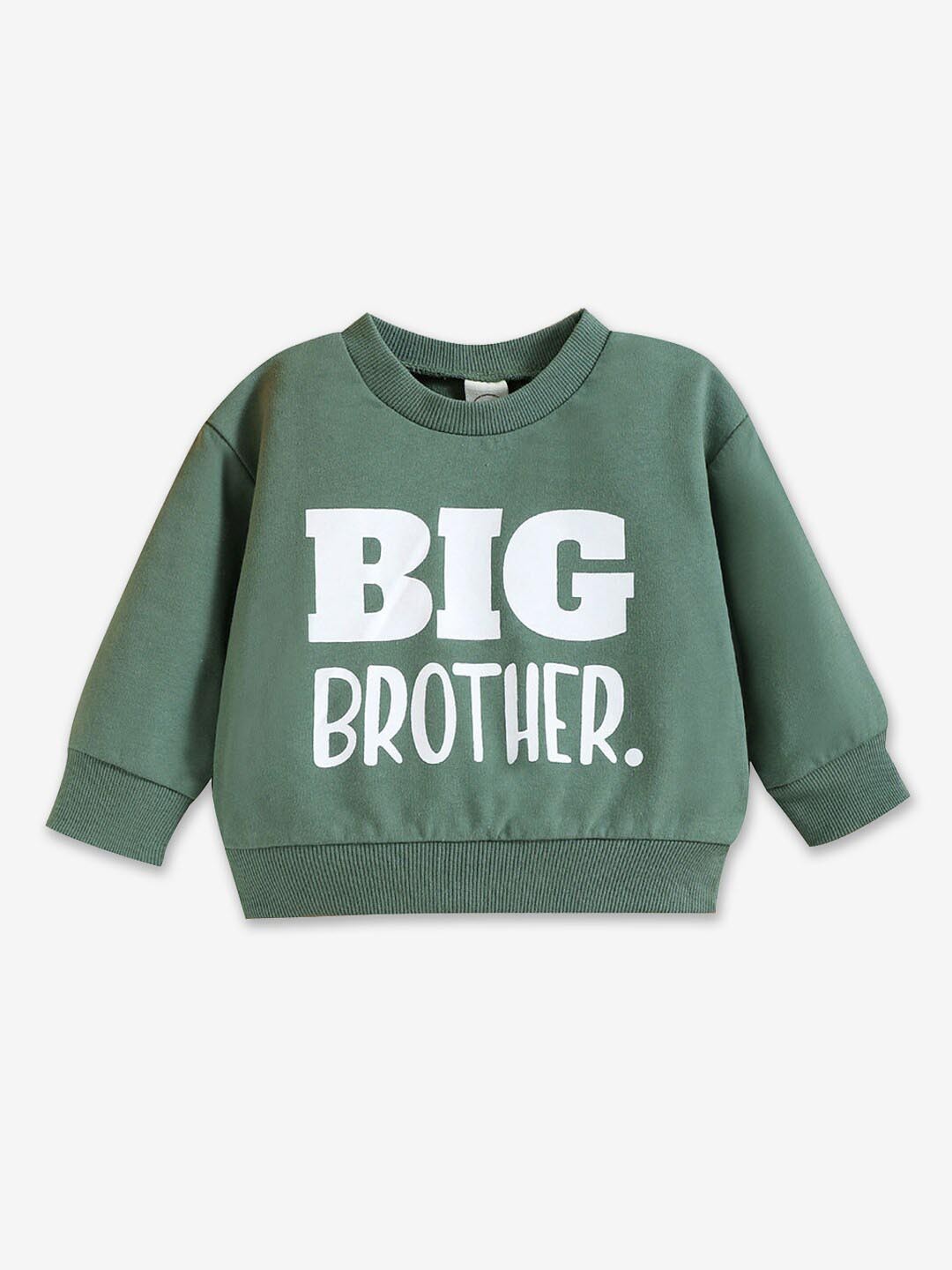 

Hopscotch Boys Green Typography Printed Sweatshirt