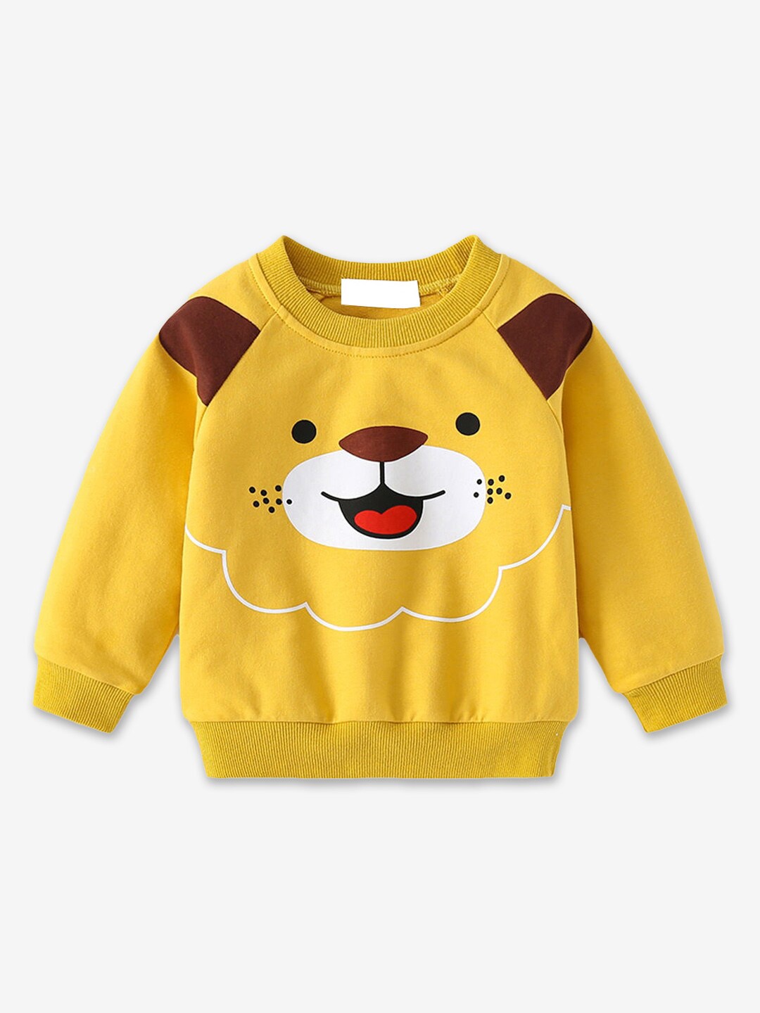 

Hopscotch Boys Yellow Graphic Printed Sweatshirt