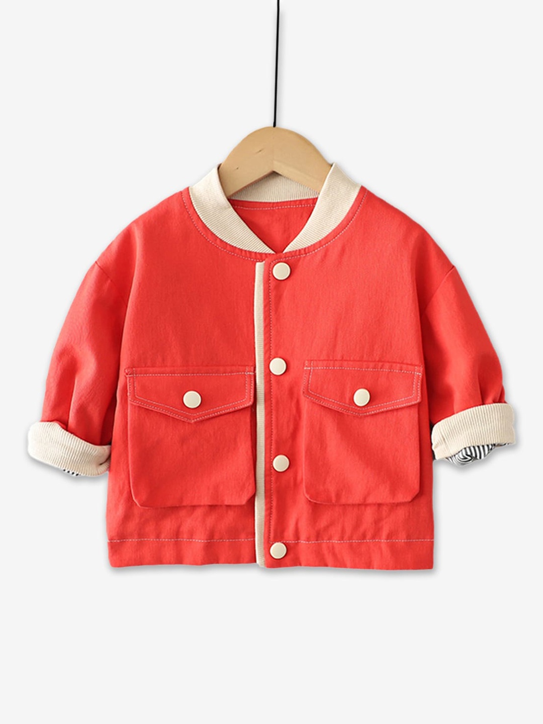 

Hopscotch Boys Red Tailored Open Front Jacket