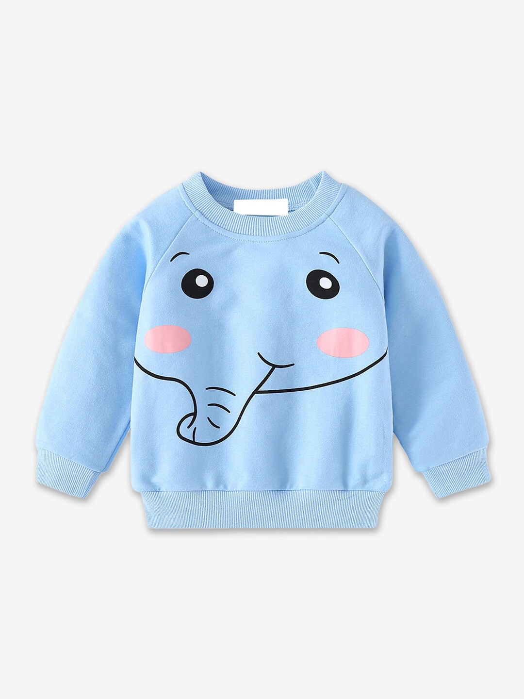

Hopscotch Boys Blue Graphic Printed Sweatshirt