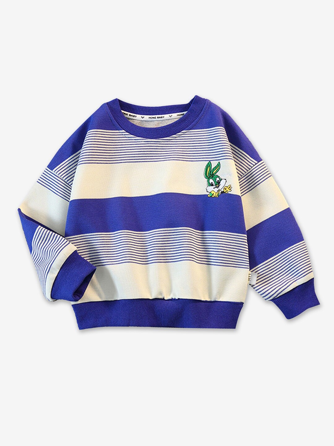 

Hopscotch Boys Blue & White Striped Sweatshirt