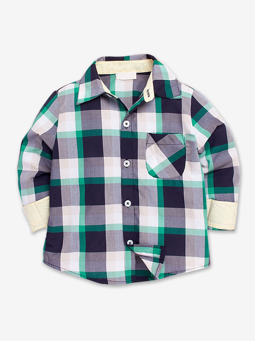 

Hopscotch Boys Black Classic Tartan Checked Casual Shirt