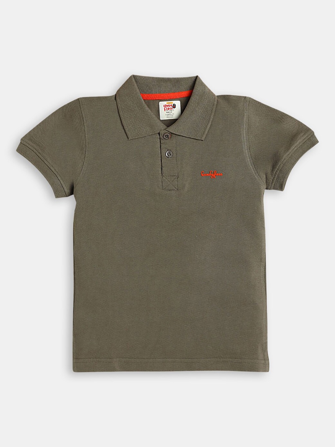 

Hopscotch Boys Grey Polo Collar T-shirt