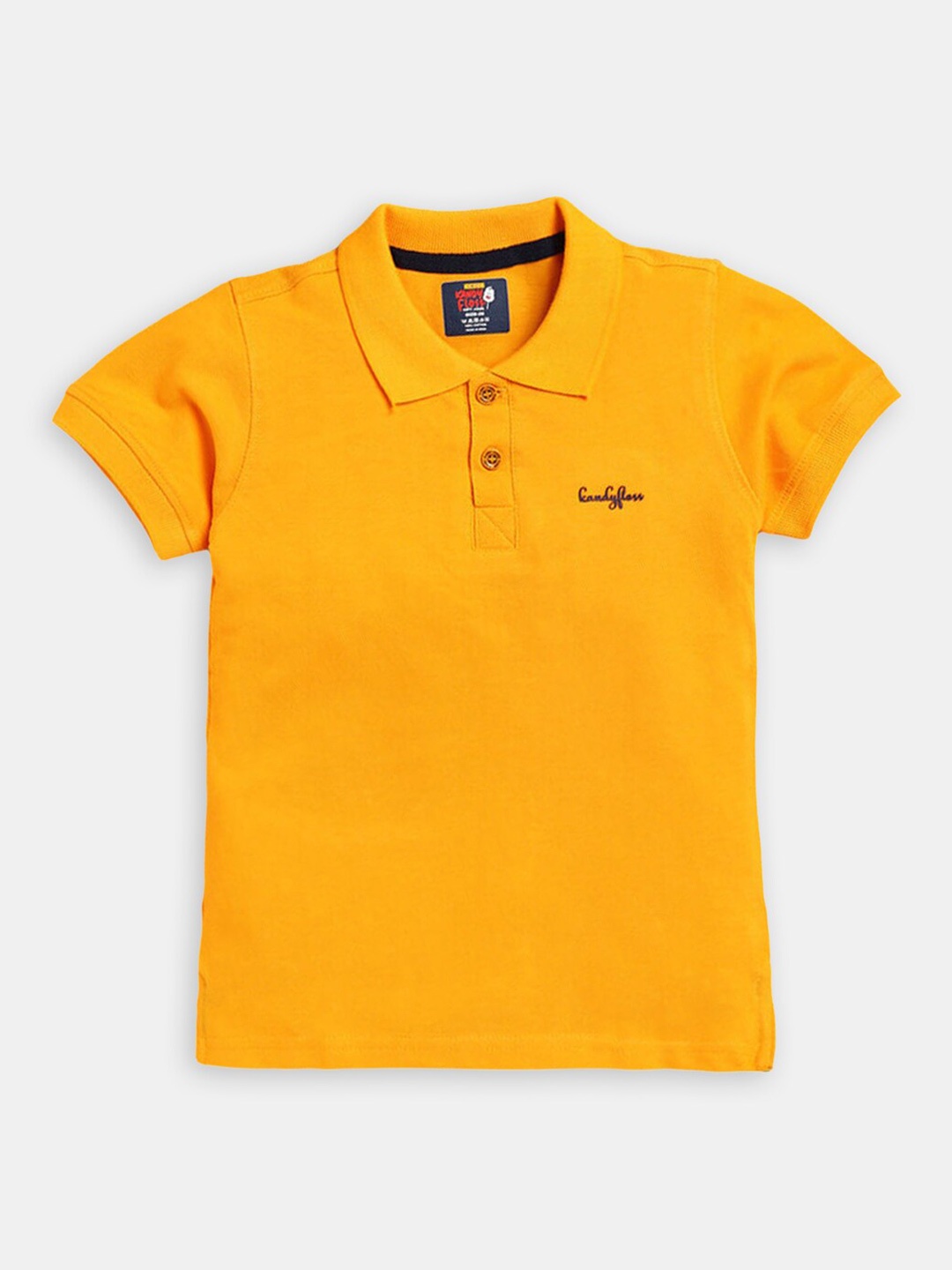 

Hopscotch Boys Yellow Polo Collar T-shirt