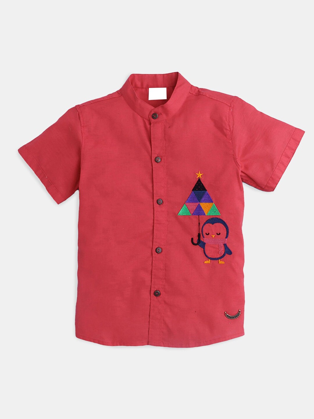 

Hopscotch Boys Pink Classic Cotton Casual Shirt