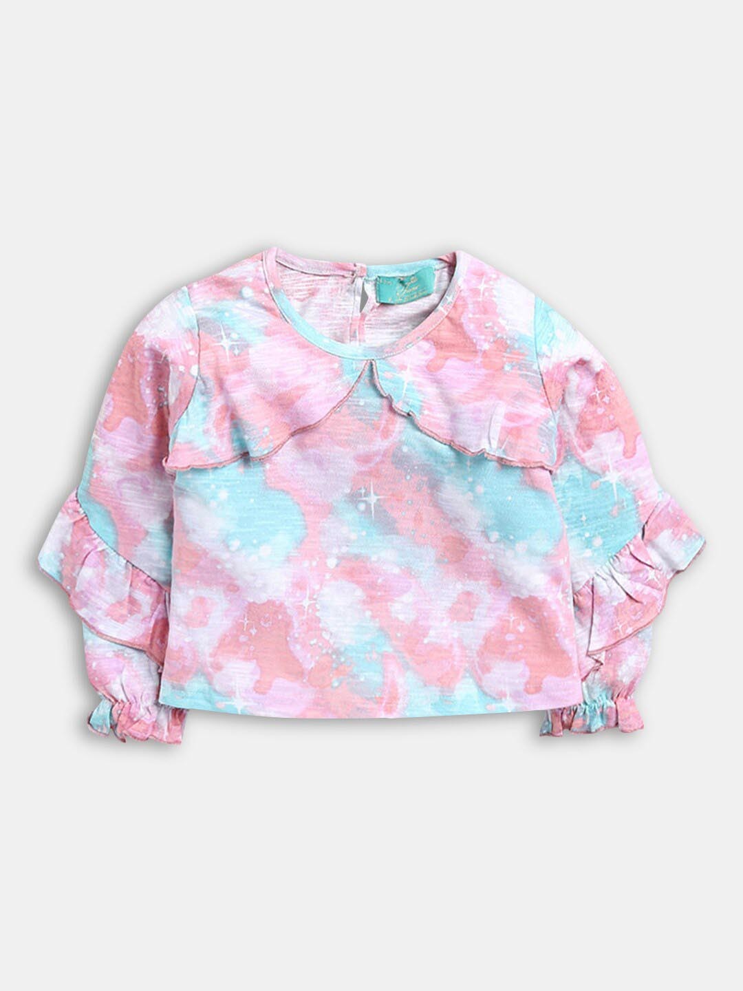 

Hopscotch Pink Tie and Dye Print Pure Cotton Top
