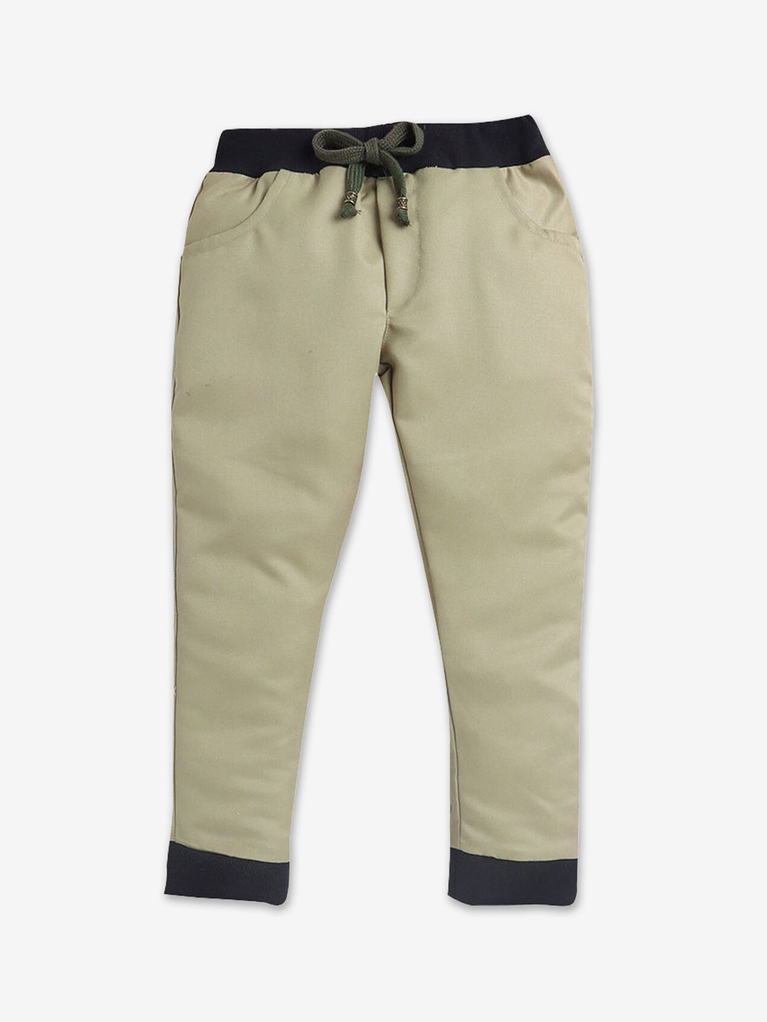 

Hopscotch Kids Khaki Solid Joggers