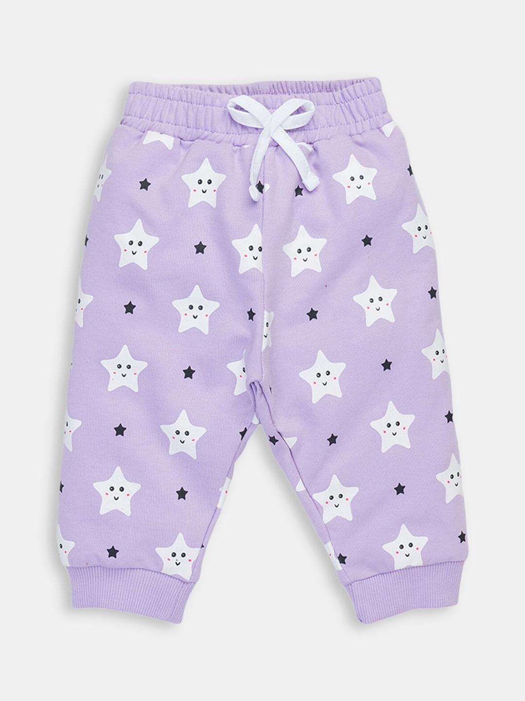 

Hopscotch Girls Lavender Printed Cotton Joggers