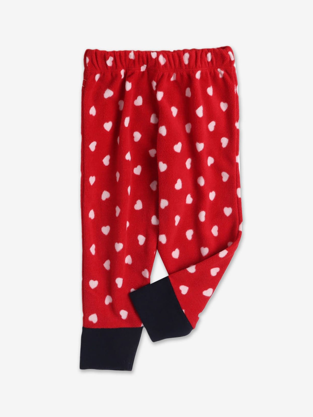 

Hopscotch Girls Red Printed Ankle Length Leggings