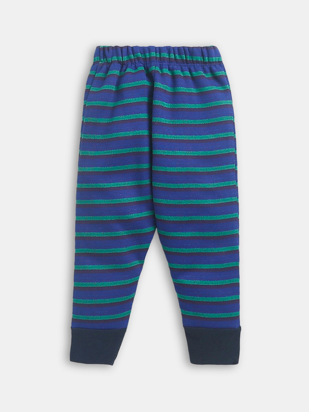 

Hopscotch Girls Navy Blue Striped Cotton Joggers