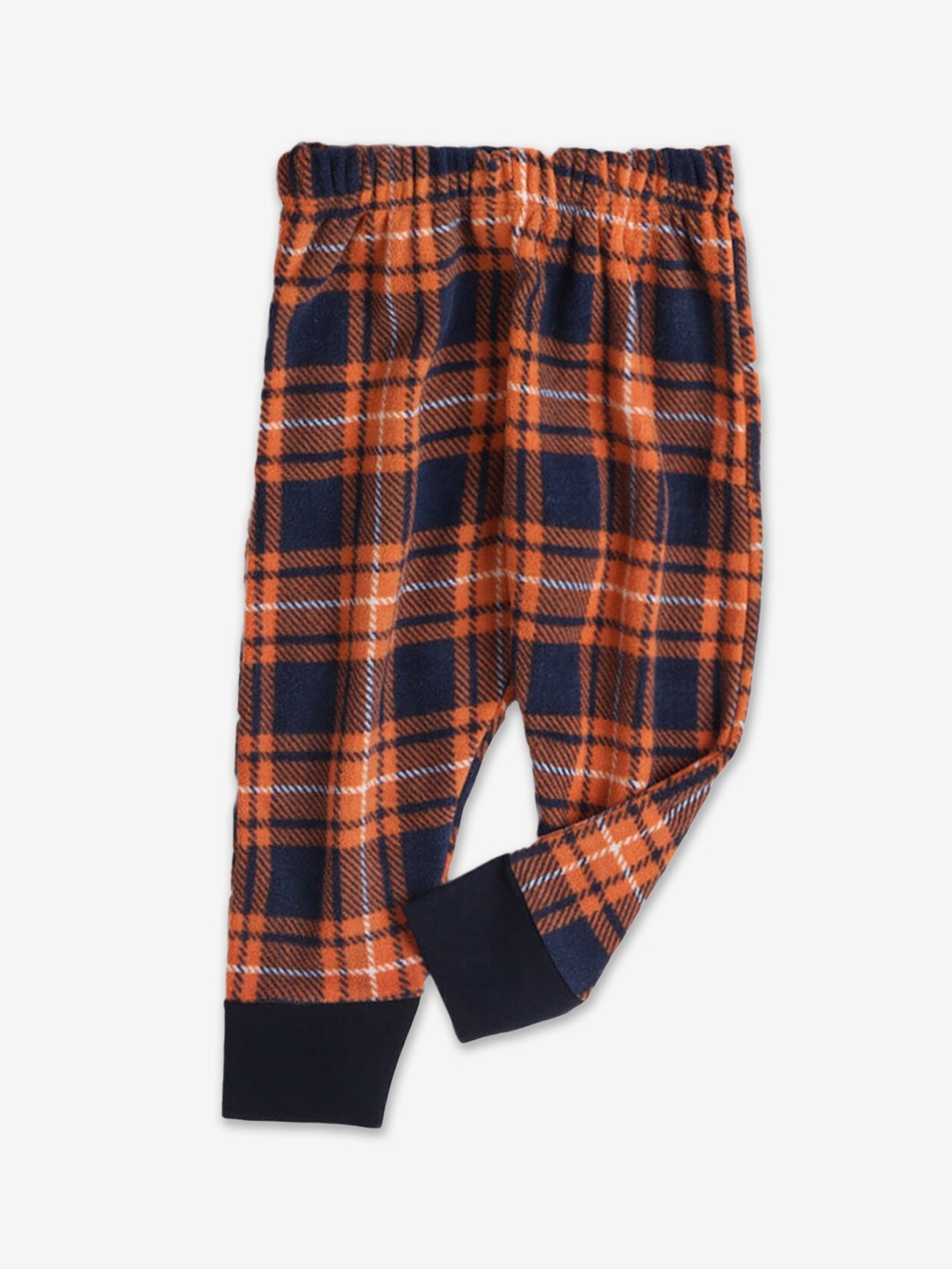 

Hopscotch Girls Orange Checkered Regular Fit Joggers