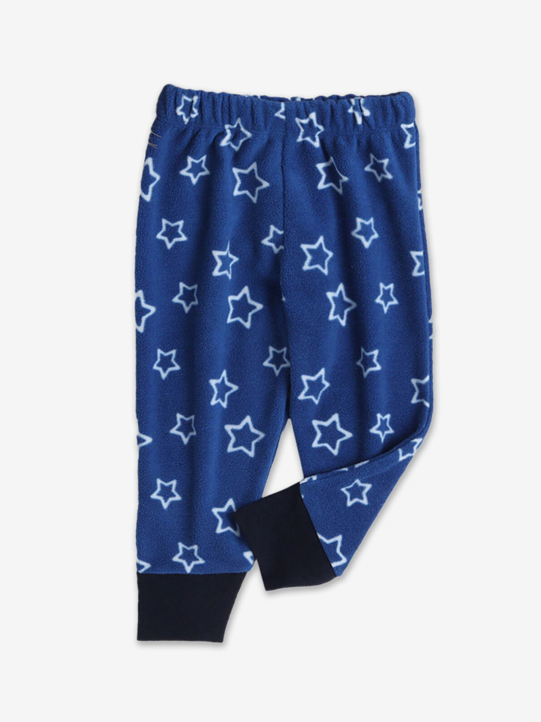 

Hopscotch Girls Blue & White Printed Joggers