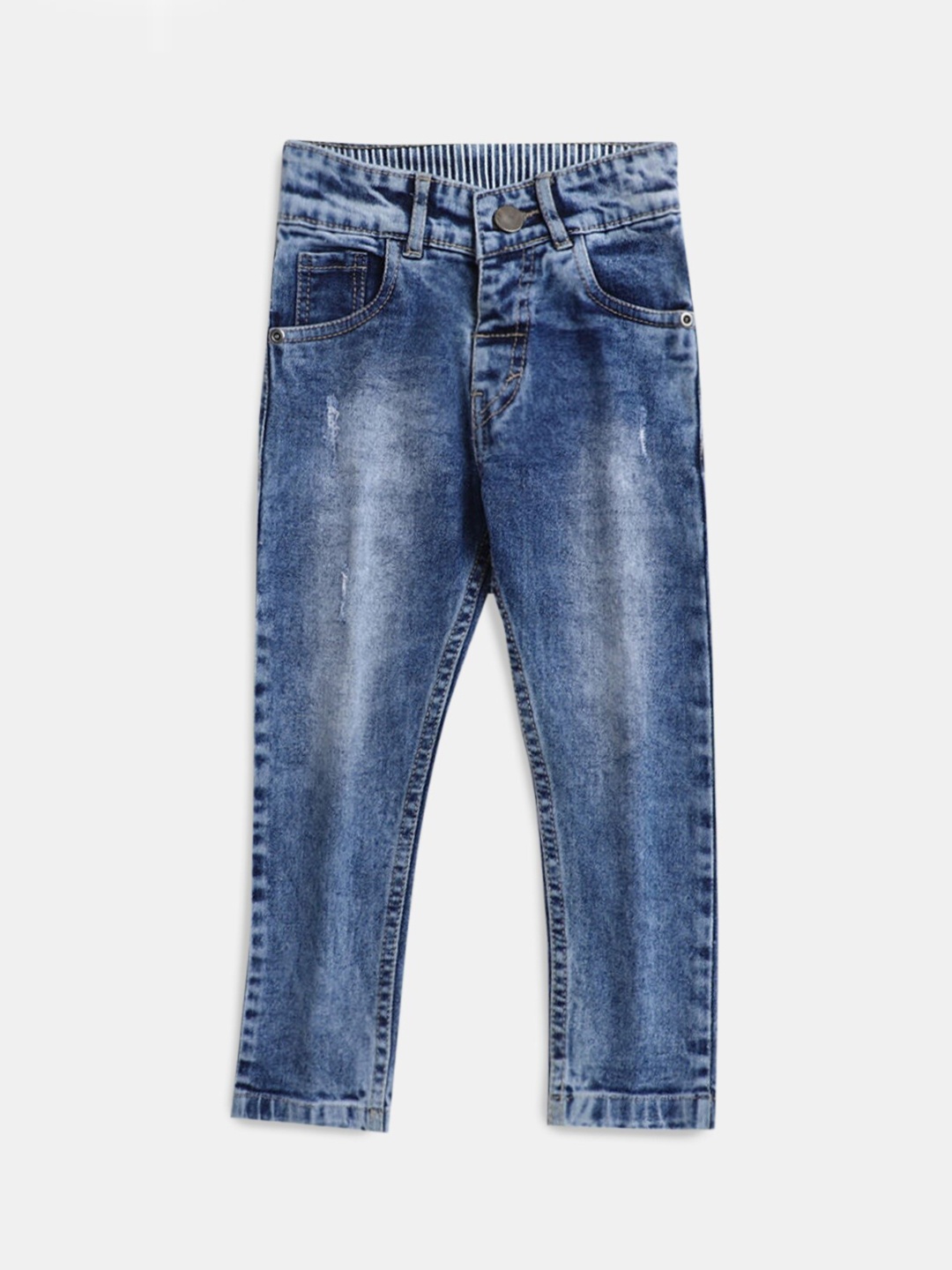 

Hopscotch Boys Blue Comfort Heavy Fade Cotton Jeans
