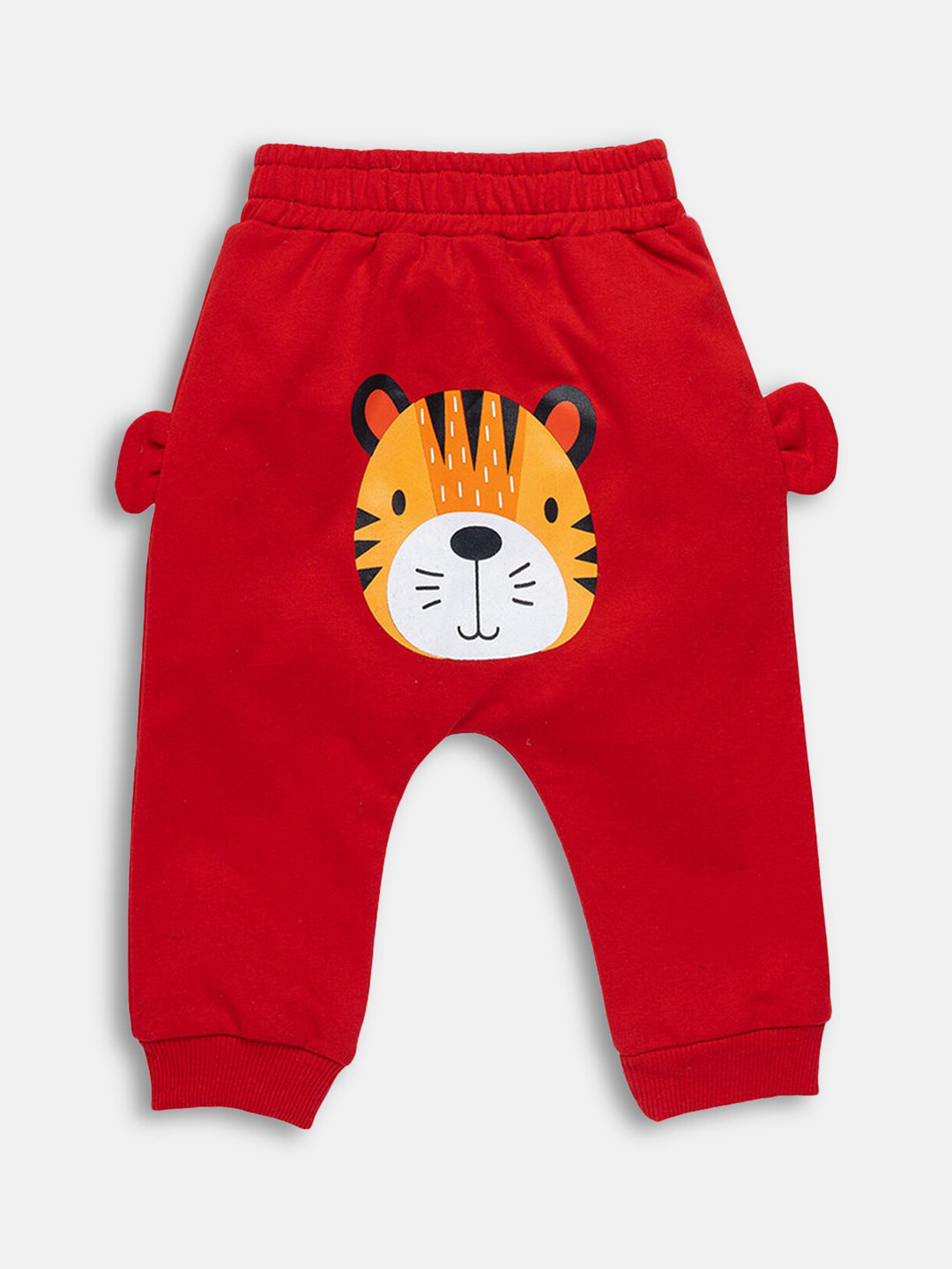 

Hopscotch Infants Red Printed Cotton Joggers