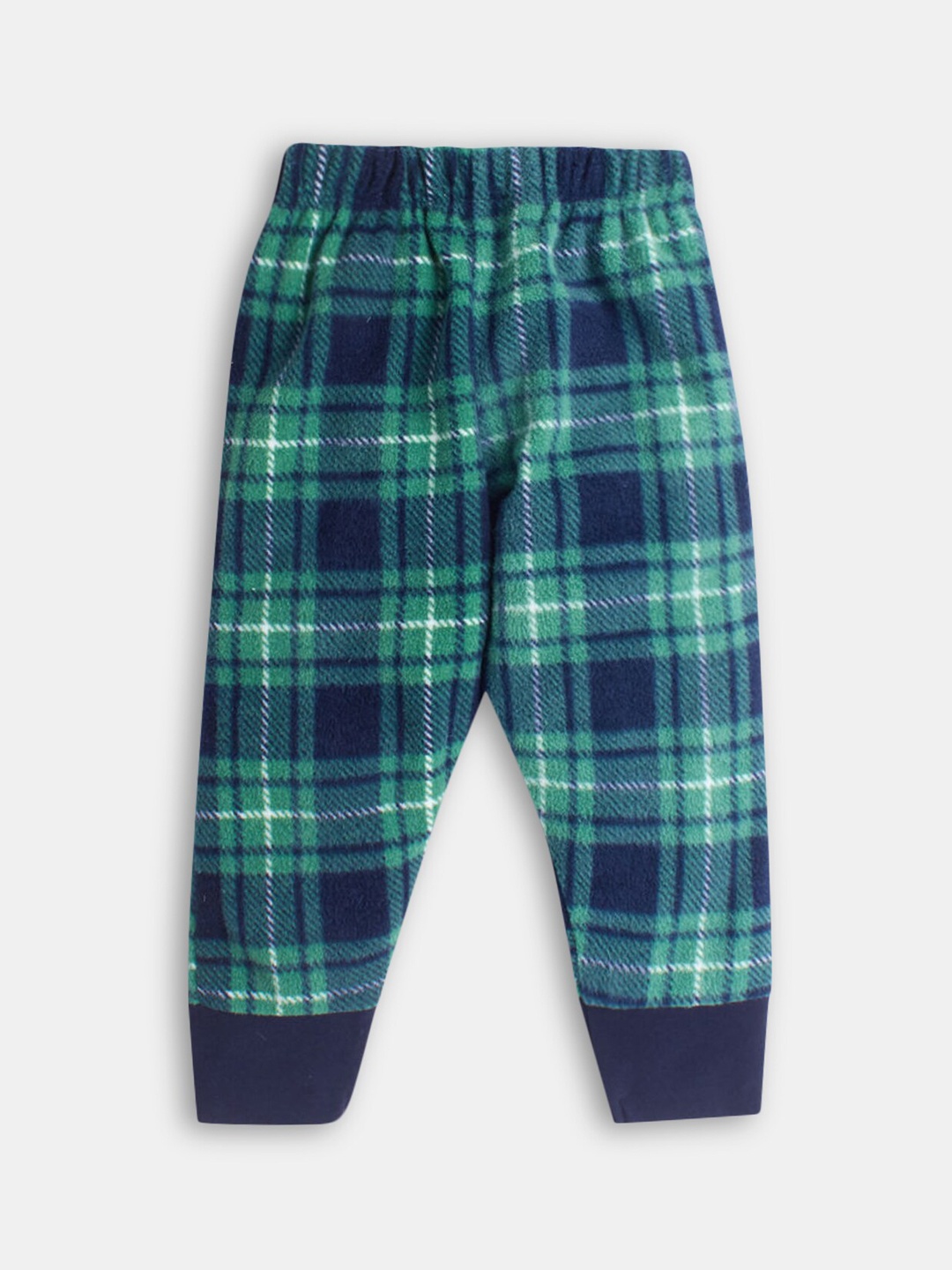 

Hopscotch Boys Green Checked Joggers