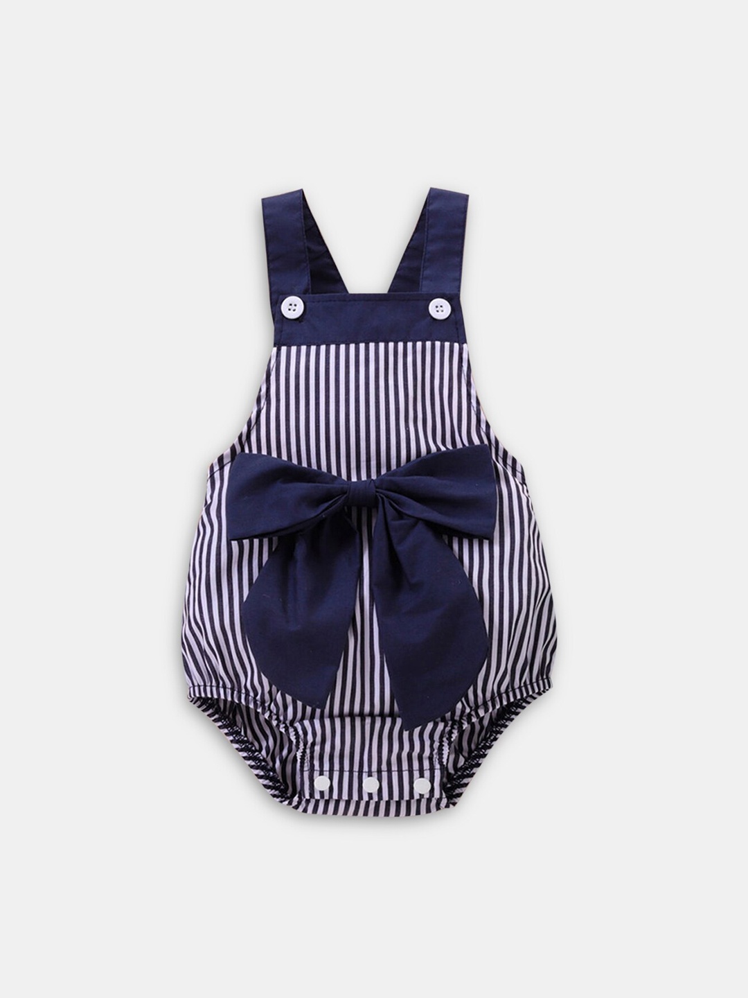 

Hopscotch Girls Blue & White Striped Bodysuits