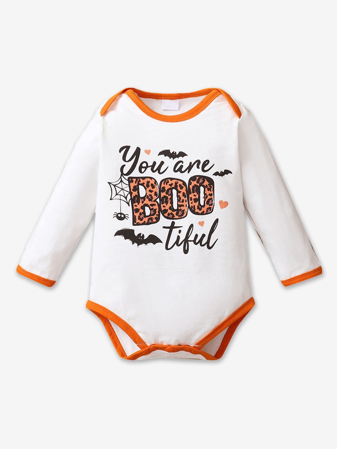 

Hopscotch White & Beige Printed Bodysuit