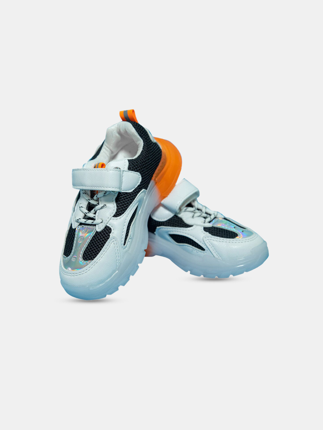 

Hopscotch Boys Blue & Orange PU Lace Up Sneakers