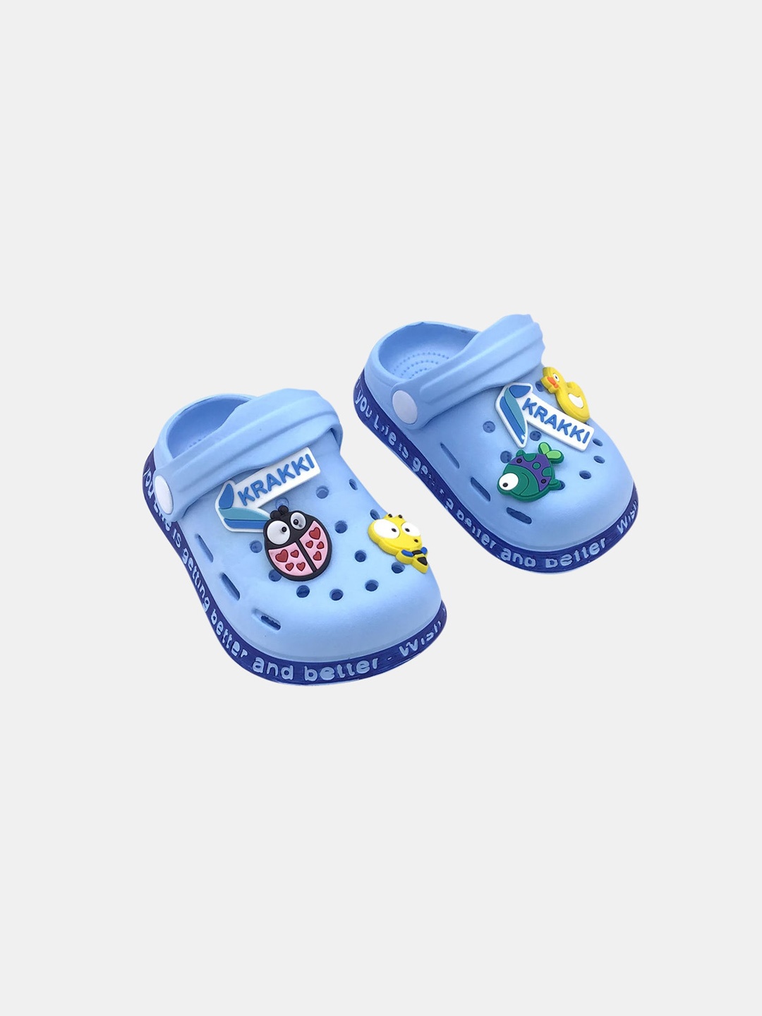 

Hopscotch Boys Blue Applique PU Clogs