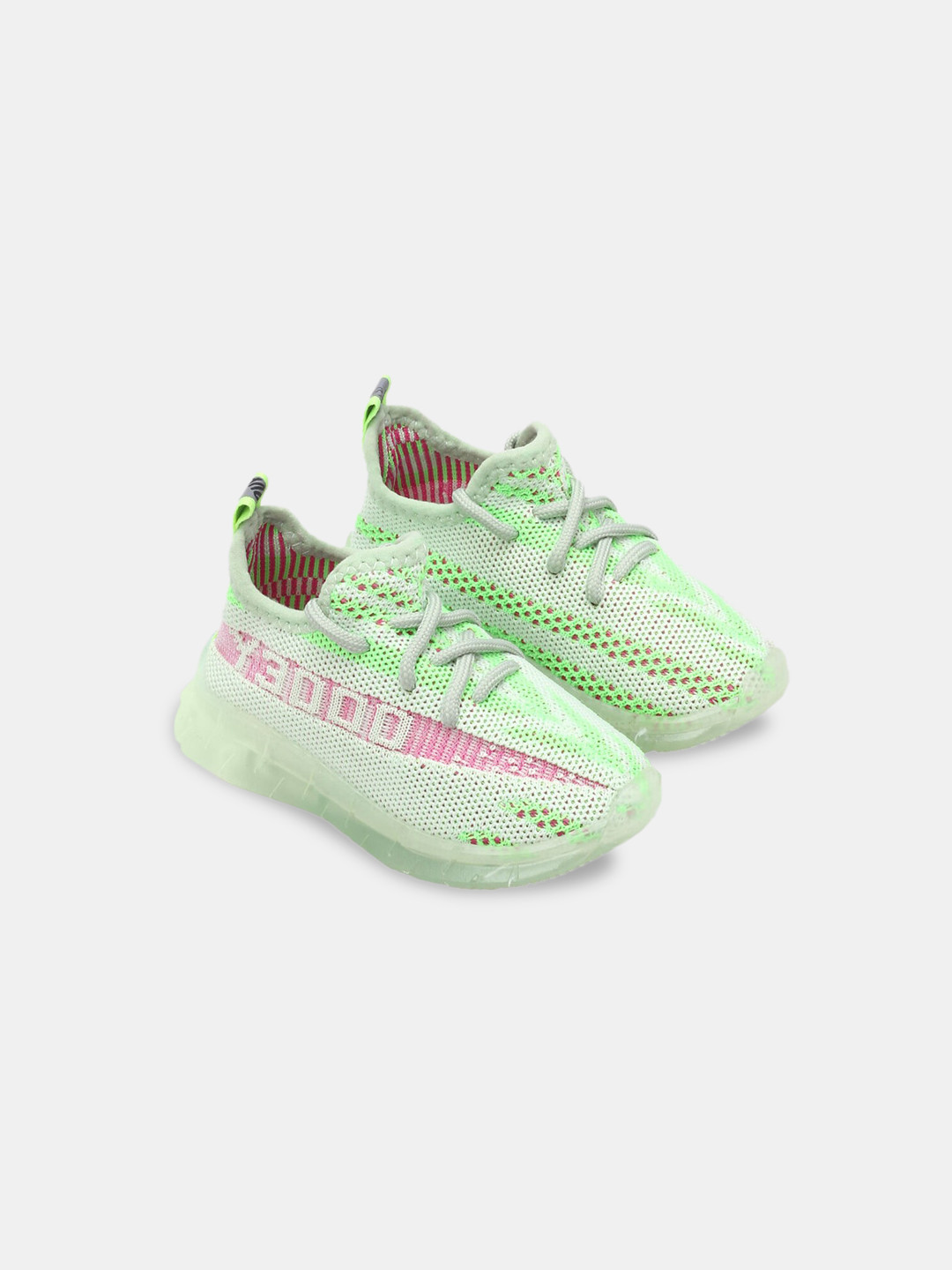 

Hopscotch Girls Green Mesh Lace Up Sneakers