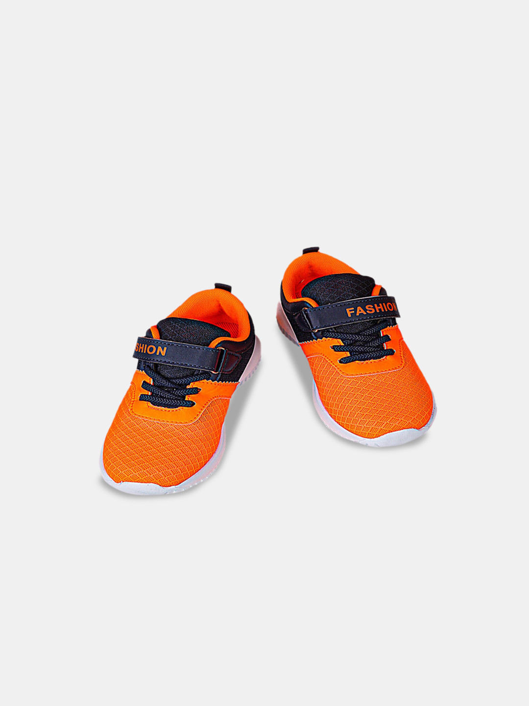 

Hopscotch Boys Orange Woven Design Suede Sneakers