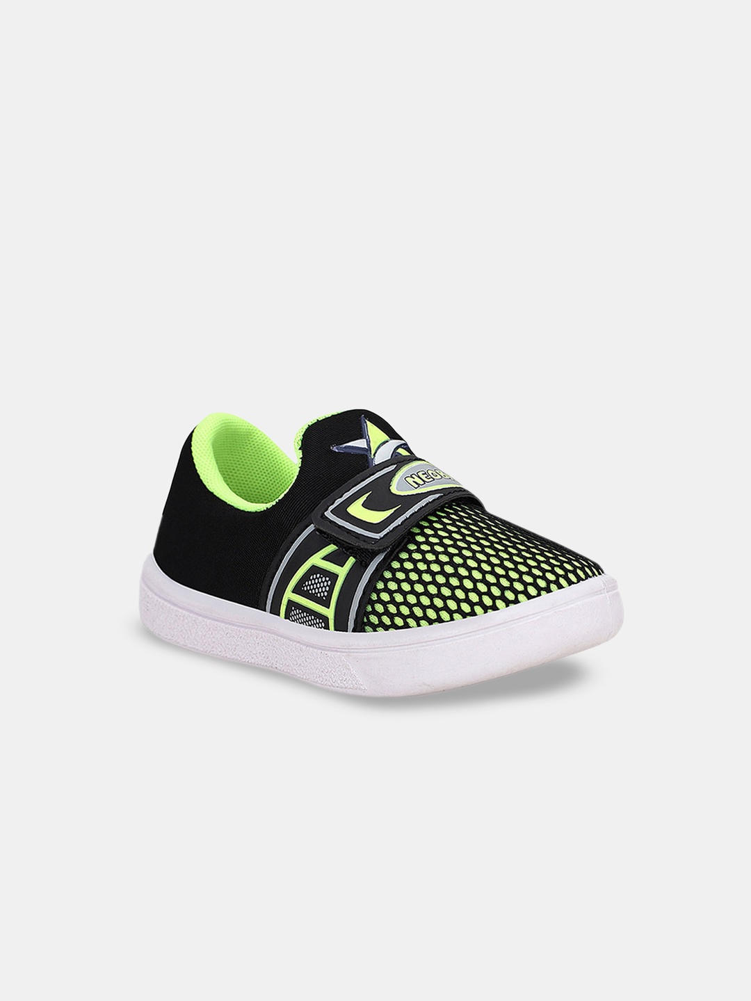 

Hopscotch Unisex Kids Black Slip-On Sneakers