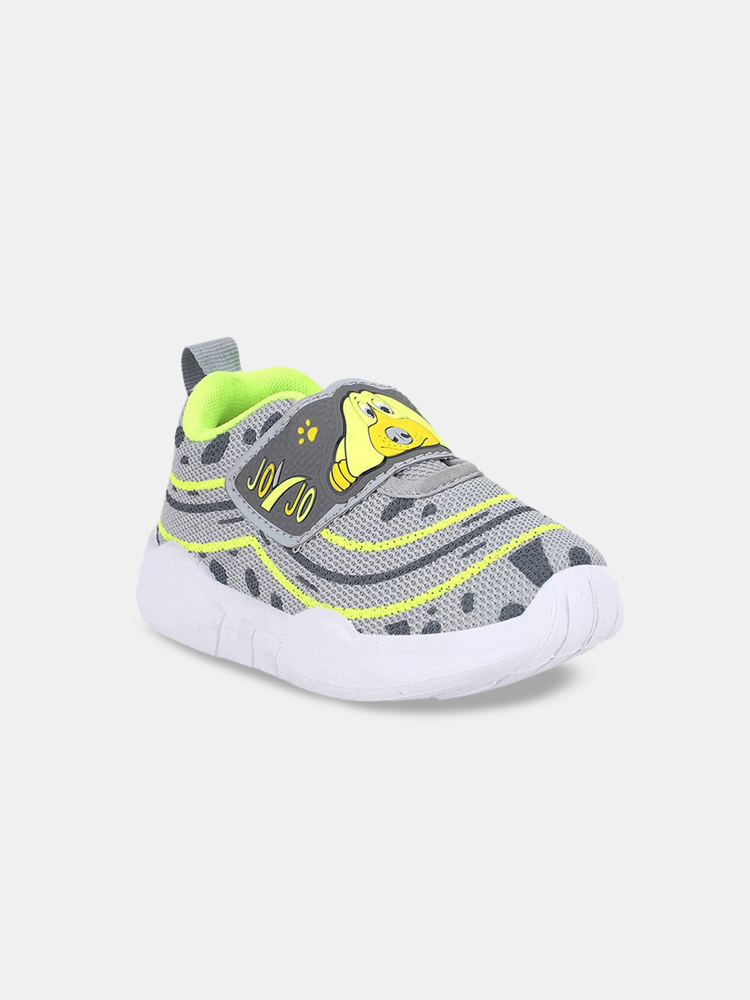 

Hopscotch Kids Green Woven Design Slip-On Sneakers