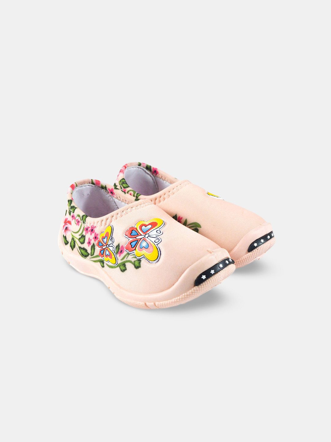 

Hopscotch Girls Pink Printed PU Slip-On Sneakers