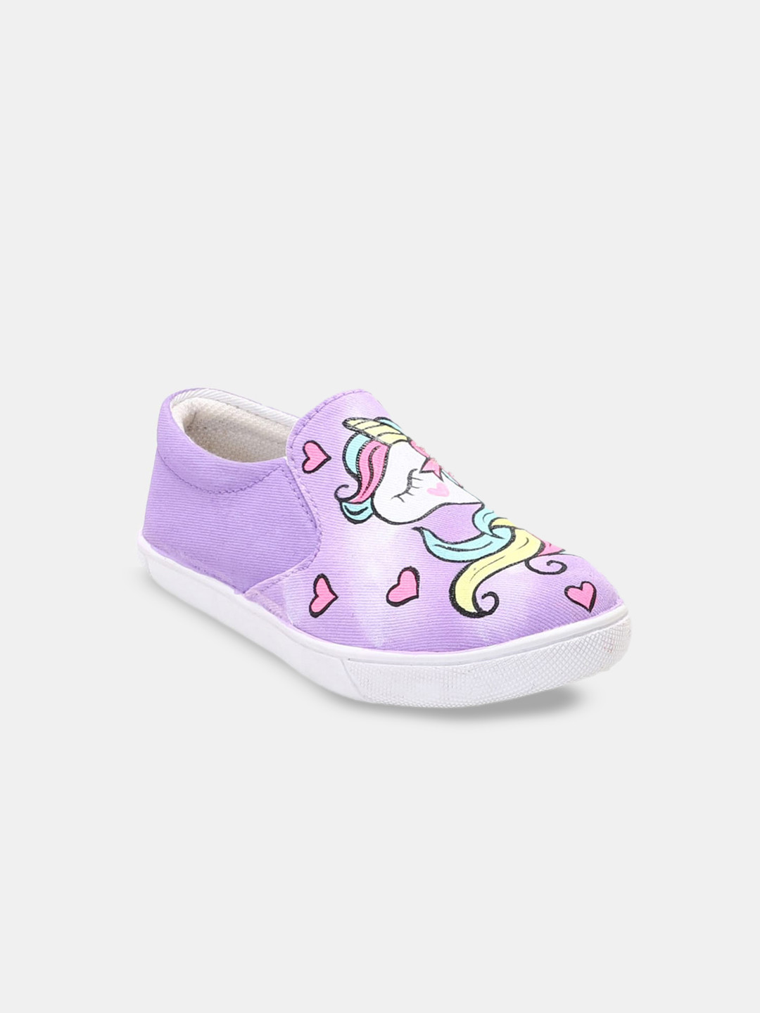 

Hopscotch Girls Purple Printed Slip-On Sneakers