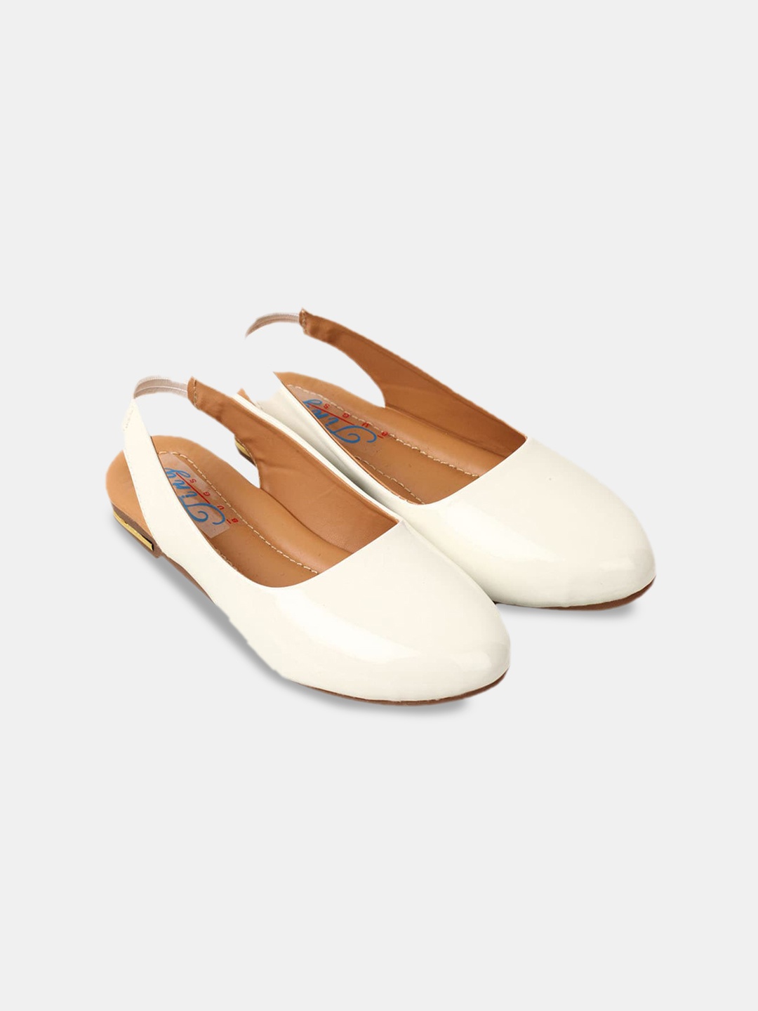 

Hopscotch Girls White Mules Flats