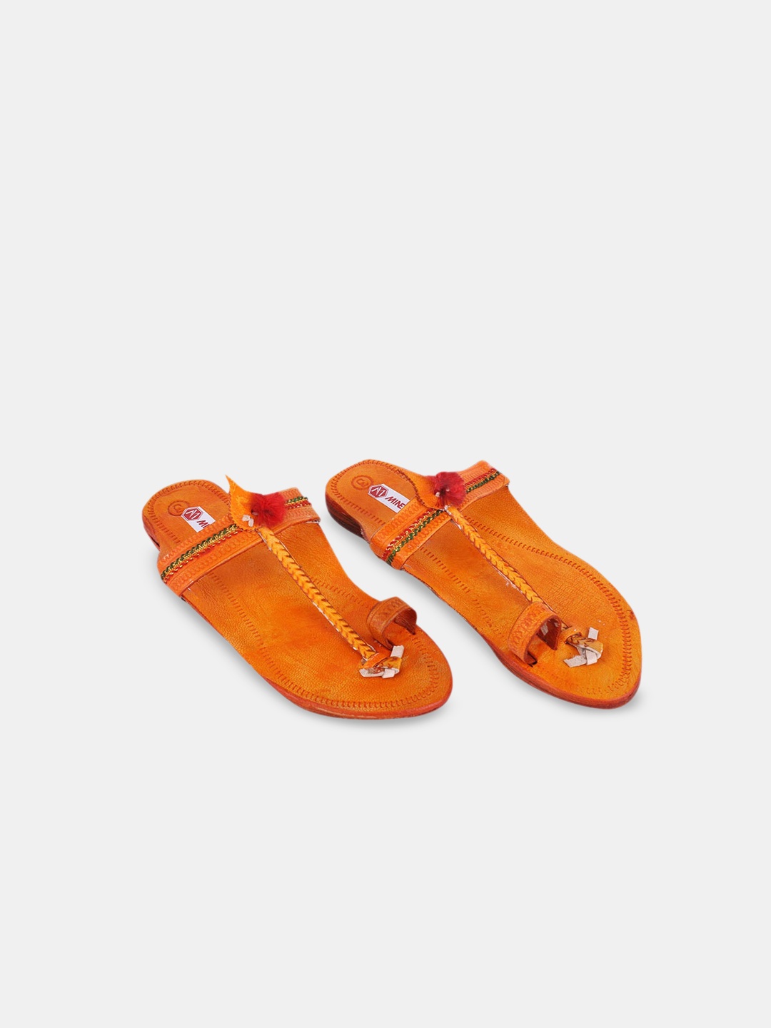 

Hopscotch Girls Orange T-Strap Flats