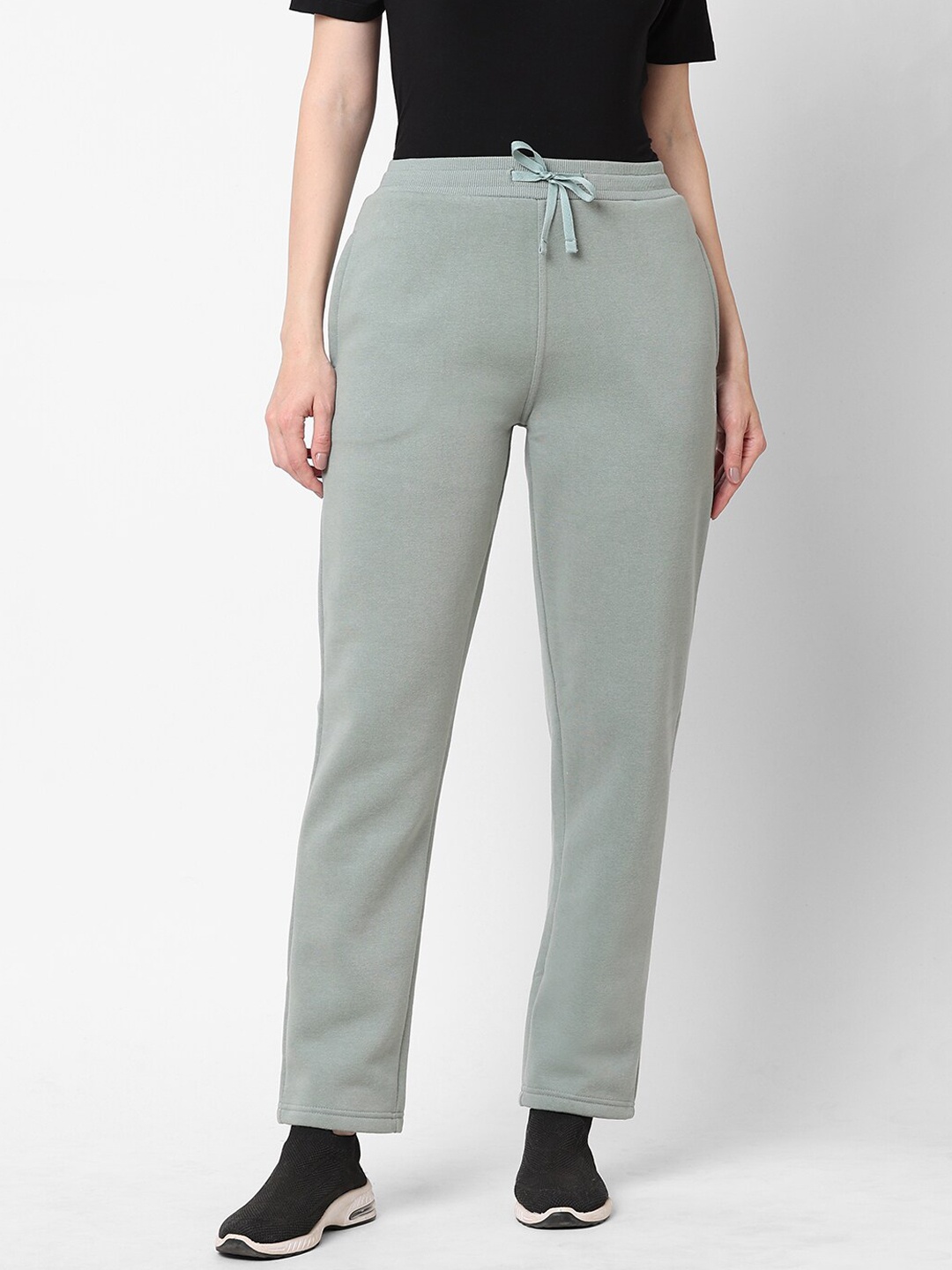 

Sweet Dreams Women Green Logo Print Track Pant