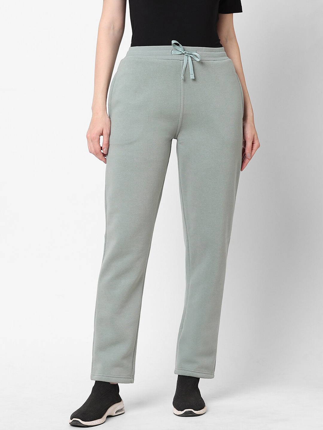 

Sweet Dreams Women Sea Green Fleece Track Pants
