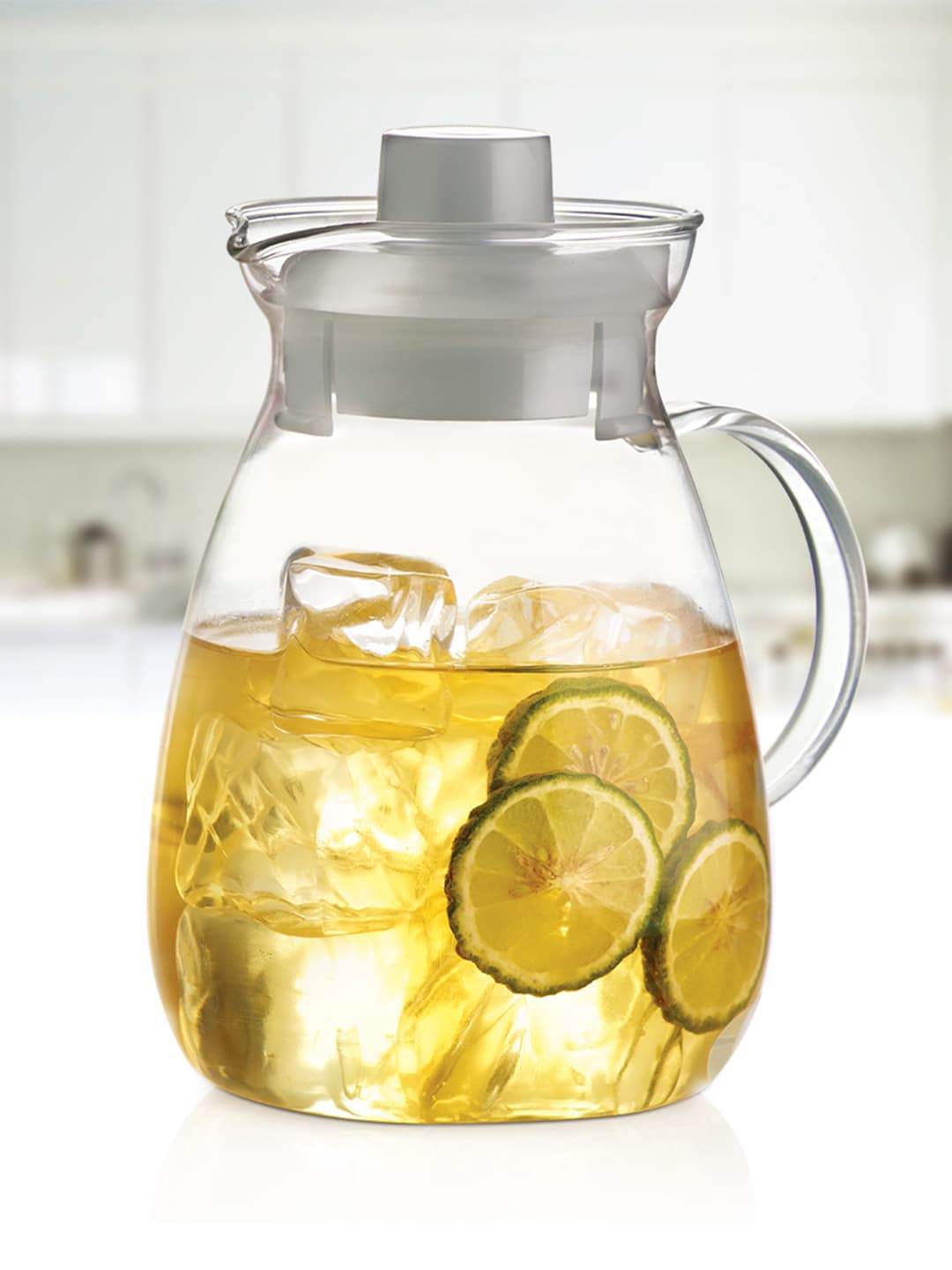 

BOROSIL Transparent Glass Jug with Plastic Lid 1.3L