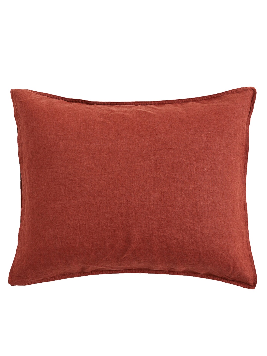 

H&M Orange Washed Linen Pillowcase