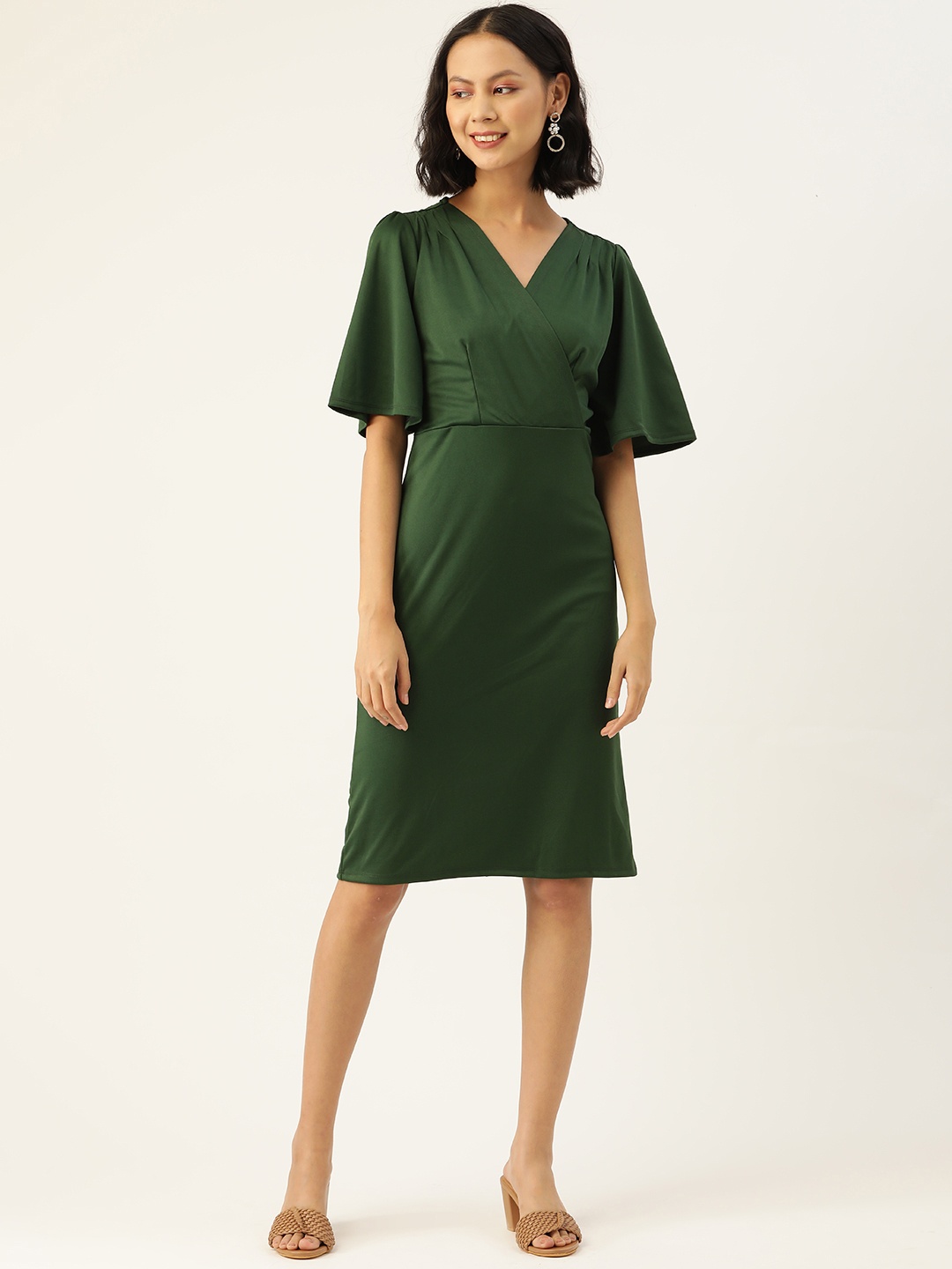 

ZIZO By Namrata Bajaj Green Crepe Dress