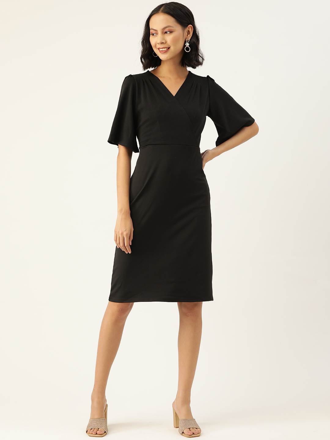 

ZIZO By Namrata Bajaj Black Crepe Dress