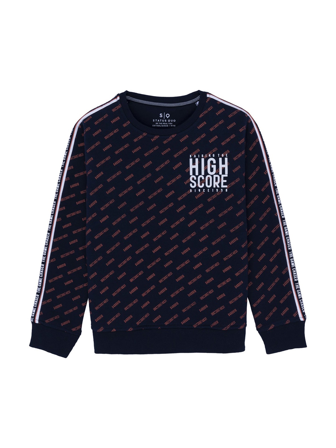 

Status Quo Boys Navy Blue Printed Sweatshirt