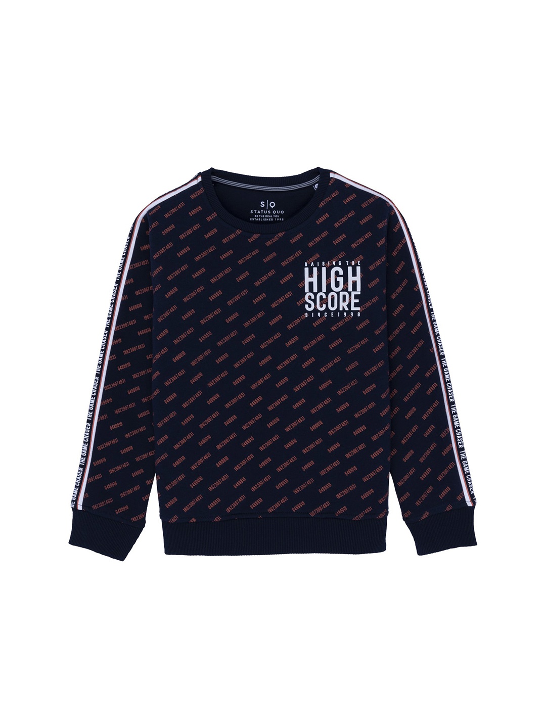 

Status Quo Boys Navy Blue Printed Sweatshirt